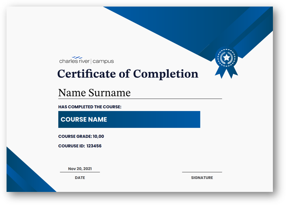 New Certificate Template (Blue)