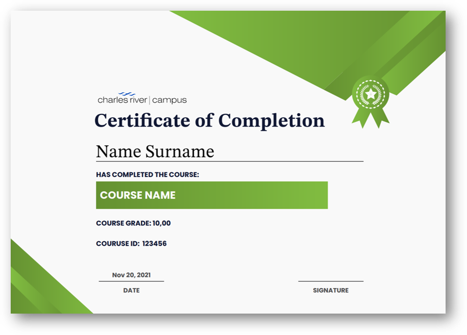 New Certificate Template (Green)