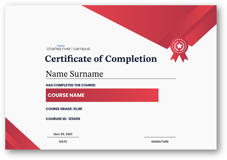 New Certificate Template (Red)