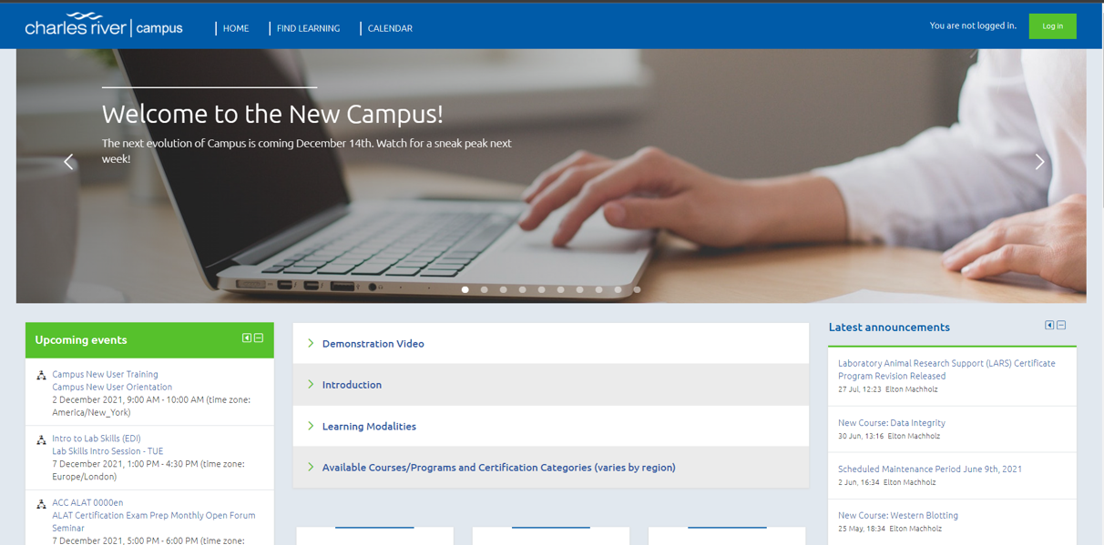 Charles River Campus Homepage